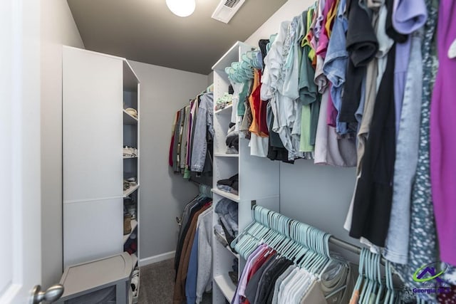 501 Adirondac Way, Bonaire, GA 31005 - spacious closet featuring carpet floors
