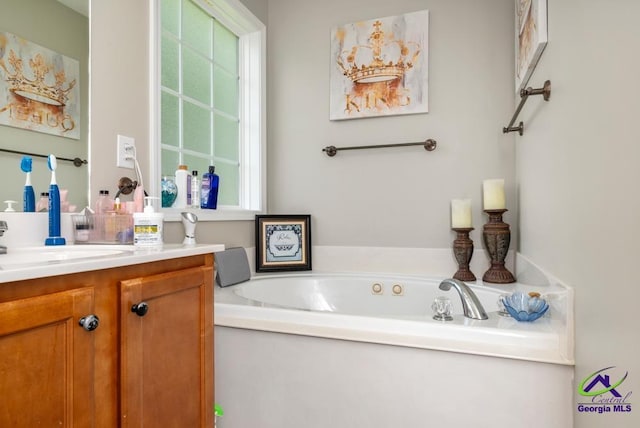 222 Duke Ln, Kathleen, GA 31047 - full bath with vanity and a garden tub