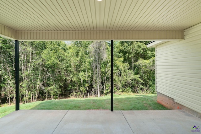 219 Christine Cir, Perry, GA 31069 - view of patio / terrace featuring a view of trees