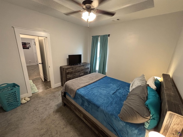 400 Rustic Live Oak Trl, Bonaire, GA 31005 - bedroom with carpet and a ceiling fan