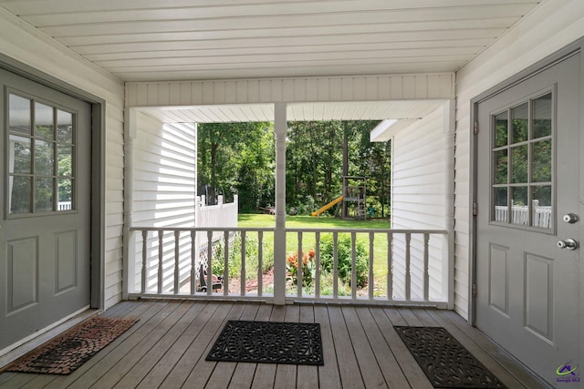 109 S Hiley Ct, Bonaire, GA 31005 - view of unfurnished sunroom