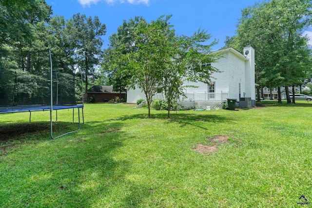 109 S Hiley Ct, Bonaire, GA 31005 - view of grassy yard featuring a trampoline
