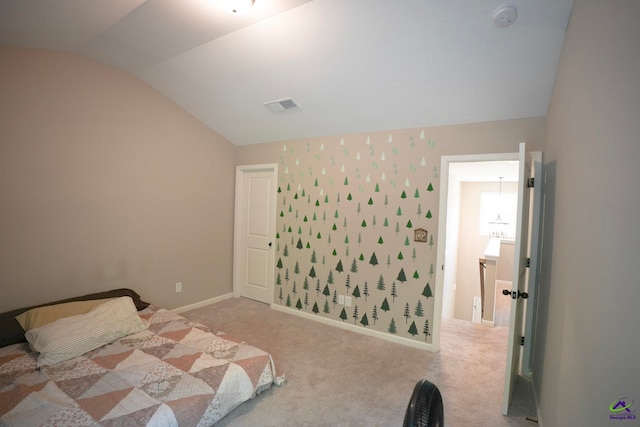 133 W River Cane Run, Perry, GA 31069 - bedroom featuring vaulted ceiling and carpet