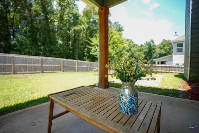 133 W River Cane Run, Perry, GA 31069 - fenced backyard featuring a patio area