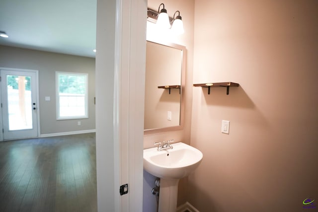 133 W River Cane Run, Perry, GA 31069 - bathroom with wood finished floors and recessed lighting