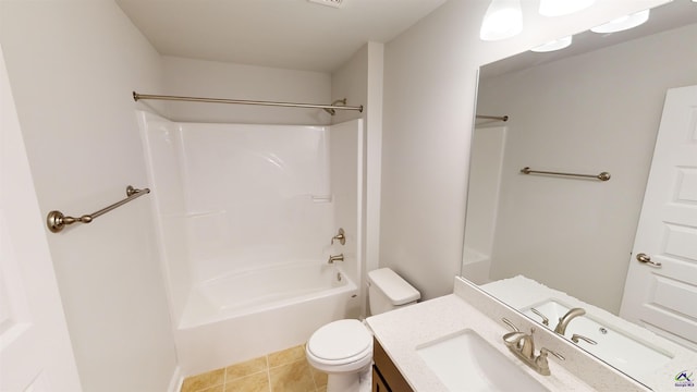 463 Southern Oaks Dr, Macon, GA 31216 - bathroom featuring vanity, tub / shower combination, and tile patterned flooring