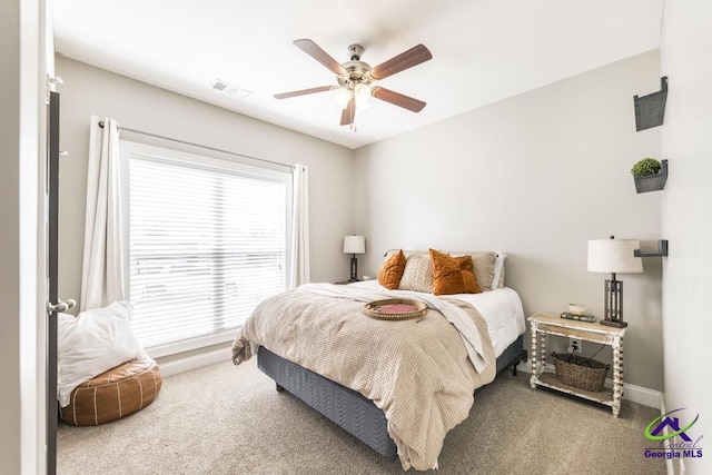 103 Cascades Ct, Bonaire, GA 31005 - bedroom with carpet and ceiling fan