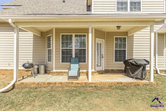 112 Verandah Ct, Bonaire, GA 31005 - view of exterior entry featuring roof with shingles
