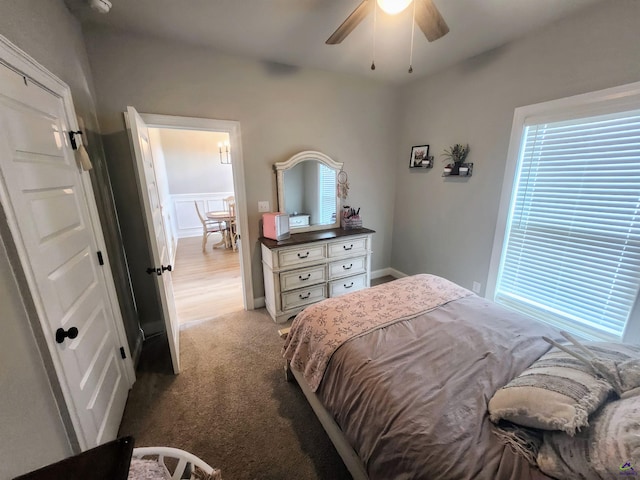 109 Raspberry Trl, Perry, GA 31069 - bedroom with multiple windows, carpet flooring, and a ceiling fan