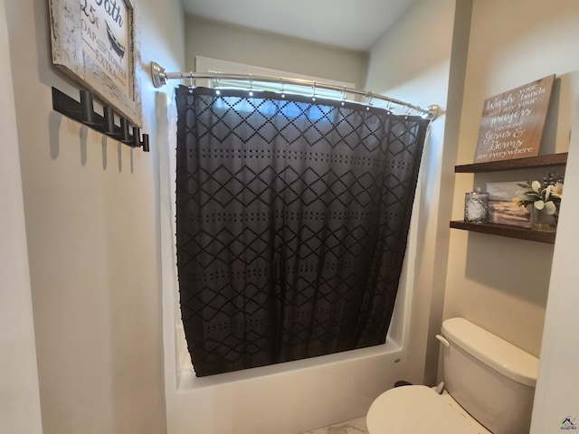 109 Raspberry Trl, Perry, GA 31069 - bathroom featuring shower / bath combination with curtain and toilet
