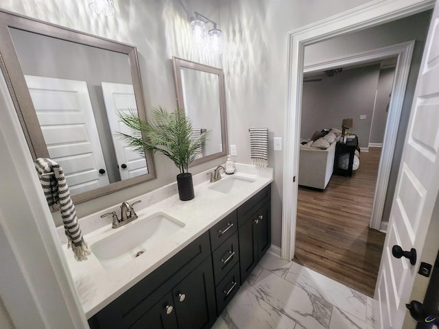 109 Raspberry Trl, Perry, GA 31069 - full bath with double vanity and marble finish flooring