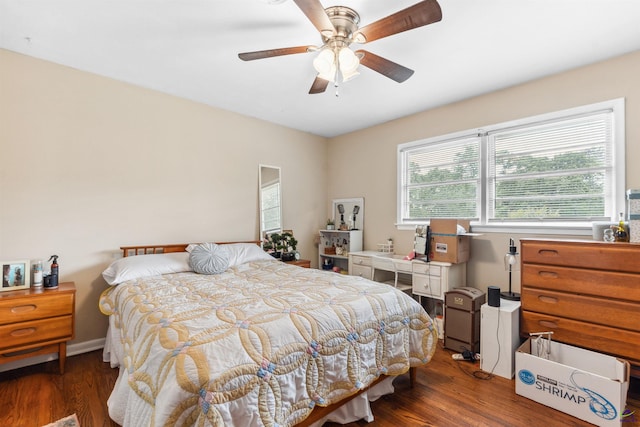 113 Chestnut Rd, Warner Robins, GA 31088 - bedroom featuring wood finished floors and a ceiling fan