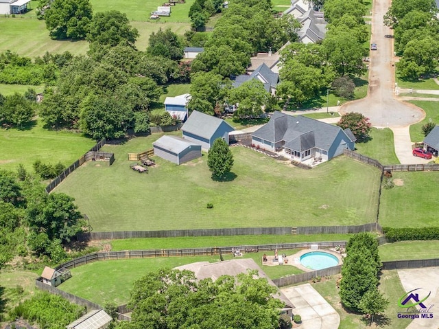 546 Grove Ln, Kathleen, GA 31047 - bird's eye view of a pool