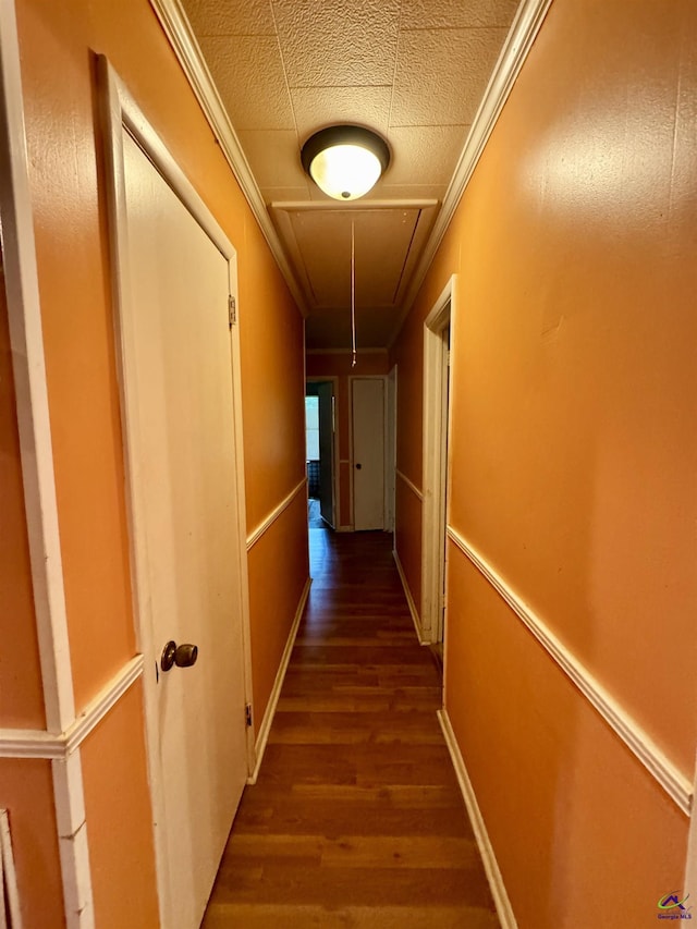 304 Mcwhorter St, Unadilla, GA 31091 - hall featuring attic access and wood finished floors