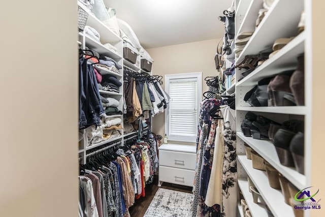 109 Black Oak Ct, Byron, GA 31008 - spacious closet featuring dark wood-type flooring
