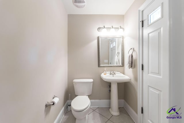 109 Black Oak Ct, Byron, GA 31008 - half bathroom with toilet and tile patterned floors