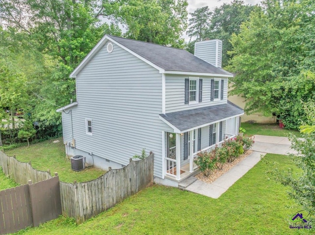 574 Shadow Moss Dr, Macon, GA 31204 - back of property featuring a chimney and a shingled roof