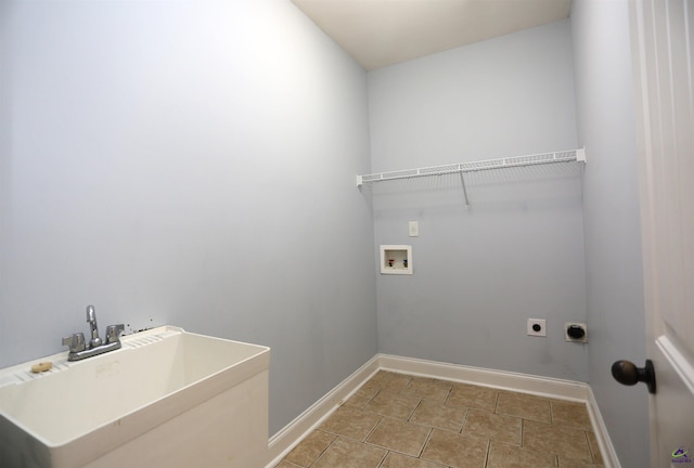 217 Wilsons Creek Bnd, Bonaire, GA 31005 - laundry room featuring hookup for an electric dryer, washer hookup, and light tile patterned floors