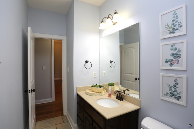 217 Wilsons Creek Bnd, Bonaire, GA 31005 - bathroom featuring vanity and tile patterned flooring