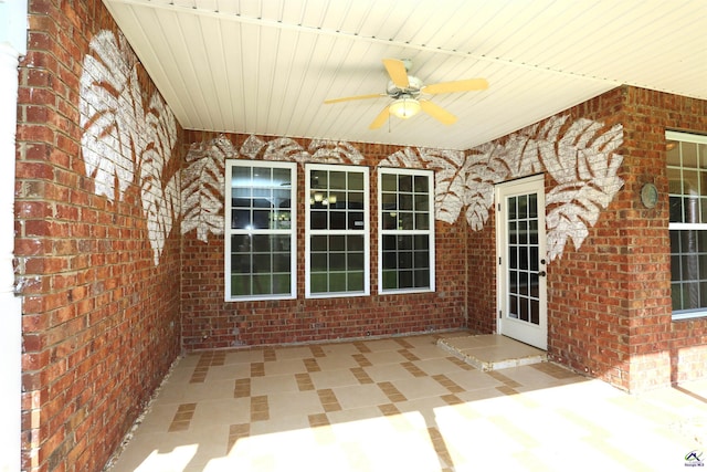 217 Wilsons Creek Bnd, Bonaire, GA 31005 - view of patio featuring ceiling fan
