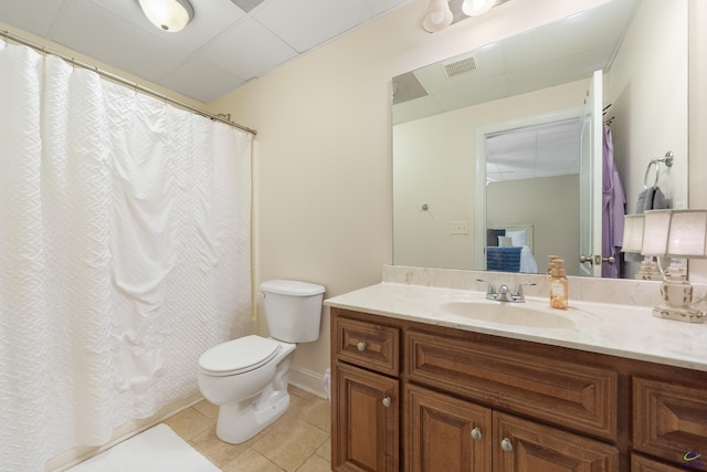 513 Litchfield, Macon, GA 31220 - bathroom with tile patterned flooring, vanity, and a shower with curtain