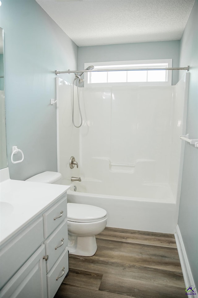 121 Spring Chase Cir, Kathleen, GA 31047 - full bathroom featuring vanity, shower / bathtub combination, plenty of natural light, and a textured ceiling