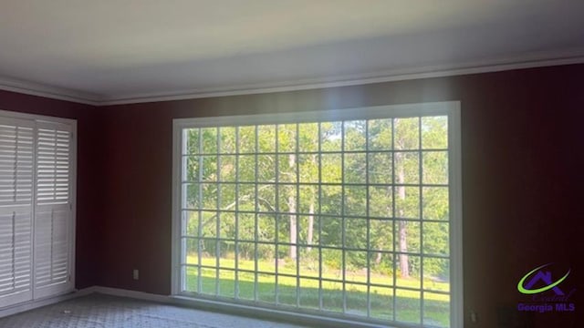 759 Mosby Ct, Macon, GA 32104 - carpeted empty room featuring ornamental molding