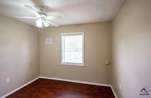 1714 Jean Ave, Albany, GA 31705 - empty room featuring wood finished floors, a textured ceiling, and ceiling fan