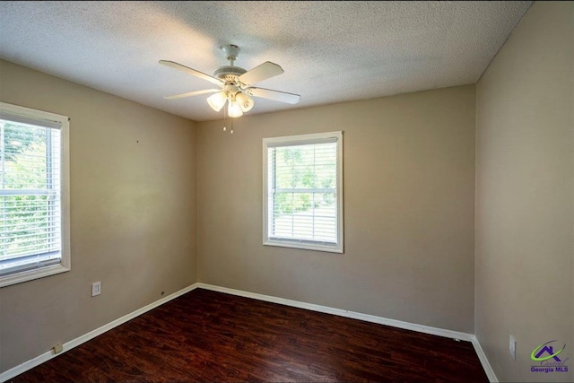 1714 Jean Ave, Albany, GA 31705 - empty room with wood finished floors, ceiling fan, and a textured ceiling