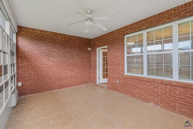 112 Finegand Pl, Warner Robins, GA 31088 - unfurnished sunroom featuring ceiling fan