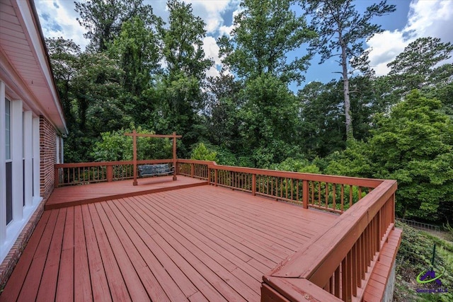 458 Pierce Ave, Macon, GA 31204 - view of wooden terrace