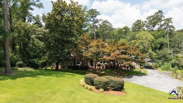 458 Pierce Ave, Macon, GA 31204 - view of front of home featuring a front lawn, asphalt driveway, and a detached carport