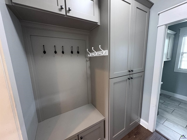 300 Stacy Ln, Warner Robins, GA 31088 - mudroom with dark wood-style flooring and baseboards