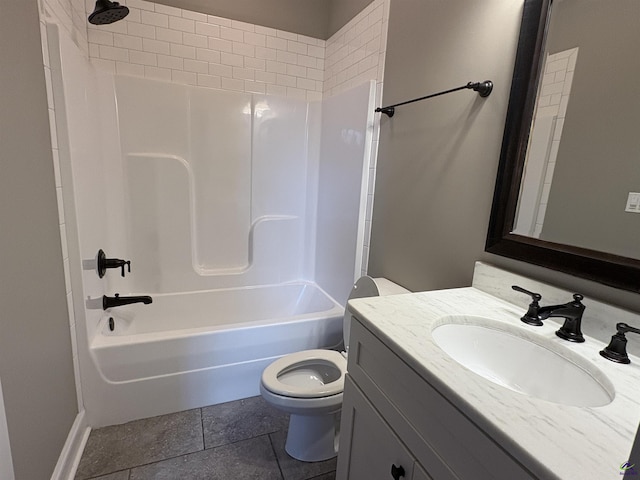 300 Stacy Ln, Warner Robins, GA 31088 - bathroom featuring vanity, washtub / shower combination, and tile patterned flooring