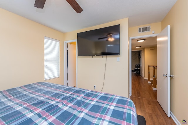 113 Stoneridge Dr, Warner Robins, GA 31088 - bedroom featuring wood finished floors and ceiling fan