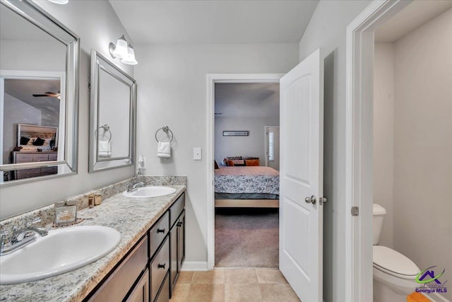 215TYNDALLWAY Tyndall Way, Perry, GA 31069 - ensuite bathroom featuring double vanity and tile patterned flooring