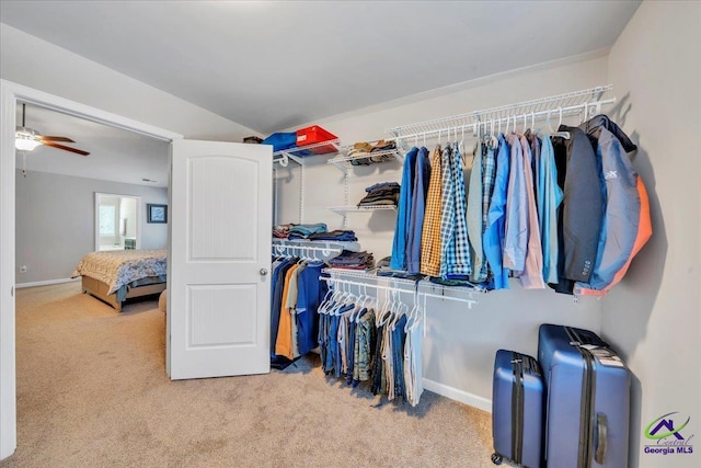 215TYNDALLWAY Tyndall Way, Perry, GA 31069 - spacious closet featuring carpet floors and ceiling fan