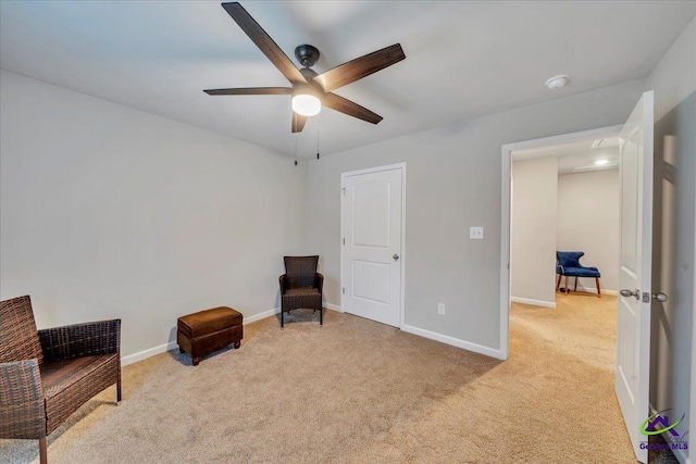 215TYNDALLWAY Tyndall Way, Perry, GA 31069 - sitting room featuring light colored carpet and a ceiling fan