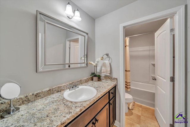 215TYNDALLWAY Tyndall Way, Perry, GA 31069 - full bathroom with vanity and shower / bath combo with shower curtain