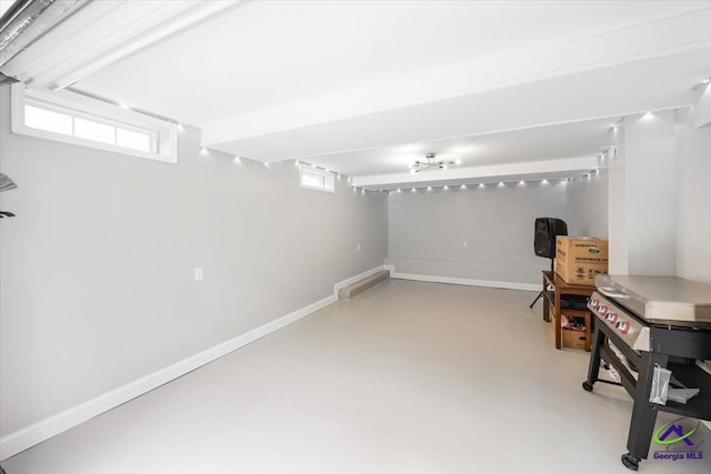 129 Sugarloaf Dr, Macon, GA 31204 - basement featuring baseboards
