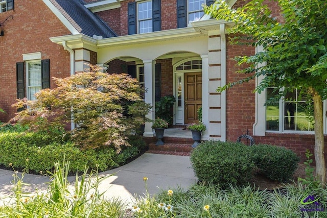 612 Remington Dr, Macon, GA 31210 - property entrance with brick siding and a porch