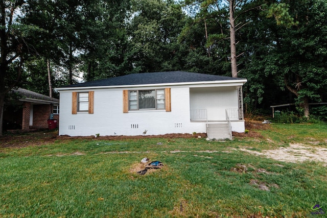 4354 Pio Nono Ave, Macon, GA 31206 - ranch-style house with a front lawn, crawl space, and brick siding