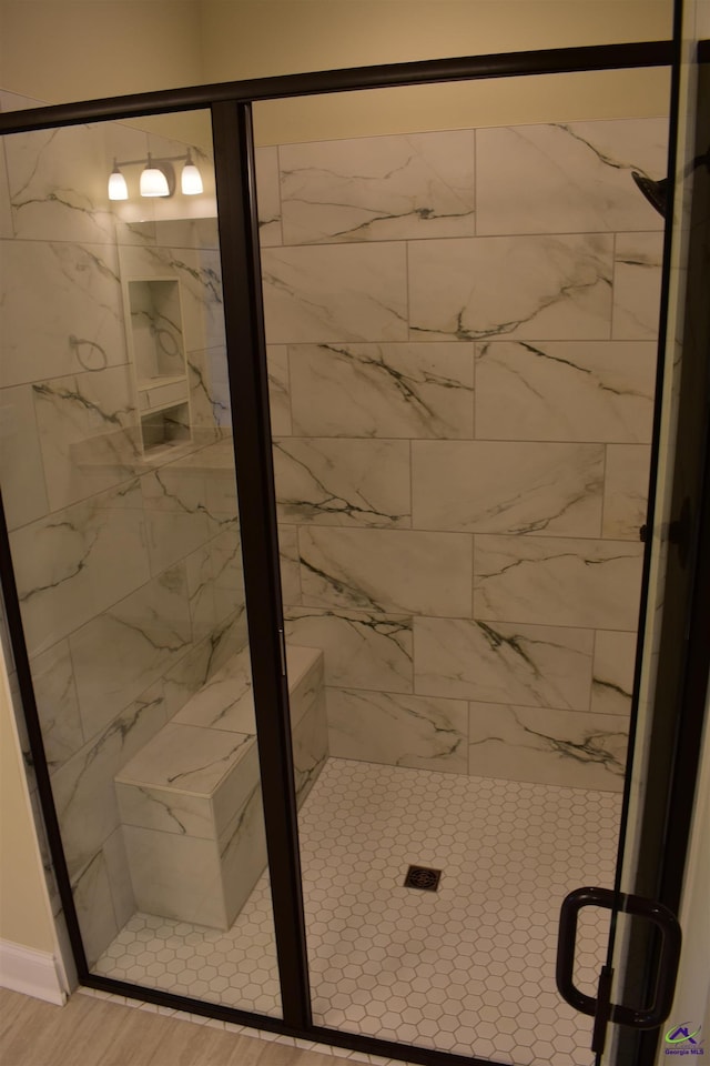 116 Sasanqua Dr, Warner Robins, GA 31088 - bathroom with a marble finish shower