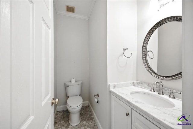 208 W Troon, Macon, GA 31210 - bathroom with crown molding, vanity, and tile patterned flooring
