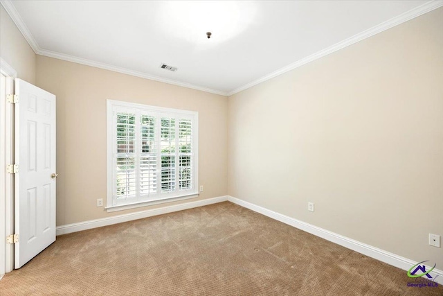 208 W Troon, Macon, GA 31210 - empty room featuring ornamental molding and carpet flooring
