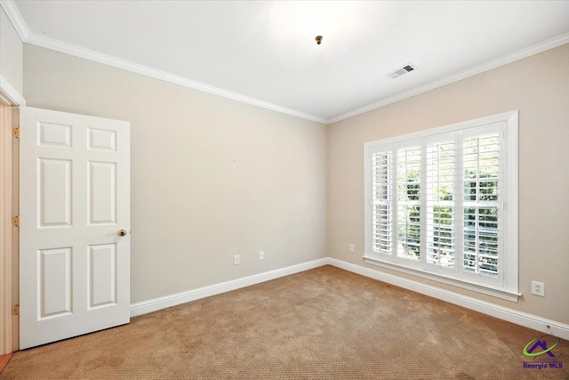 208 W Troon, Macon, GA 31210 - empty room with crown molding and carpet