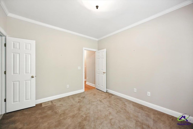 208 W Troon, Macon, GA 31210 - unfurnished bedroom with ornamental molding and carpet flooring
