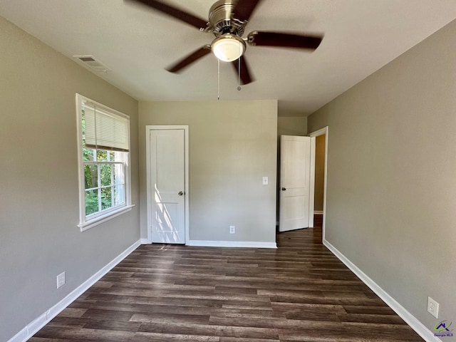 1930 Northbrook Ave, Macon, GA 31204 - unfurnished bedroom featuring dark wood-style flooring and a ceiling fan