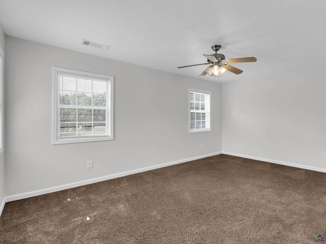 539 Levi Barnes Rd, Jackson, GA 30233 - empty room with carpet floors and a ceiling fan