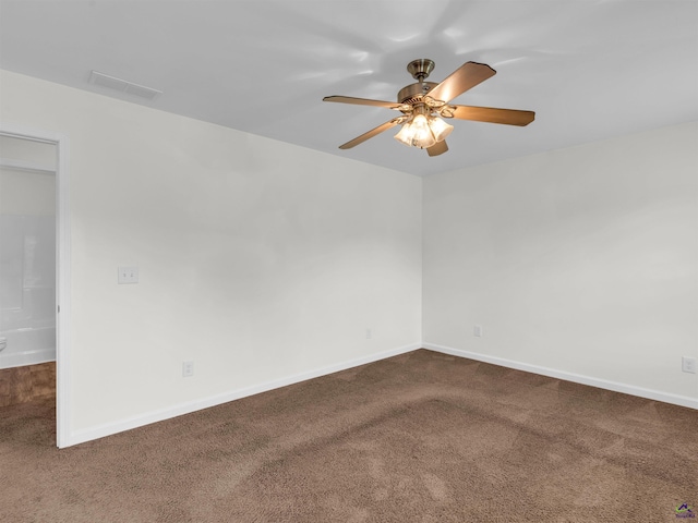 539 Levi Barnes Rd, Jackson, GA 30233 - unfurnished room with carpet floors and ceiling fan